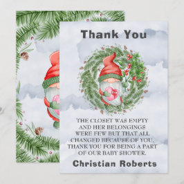 クリスマス格言誕生日パーティーサンキューカード サンキューカード