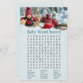 クリスマス格言赤ちゃんシャワー語検索ゲーム (正面/裏面)