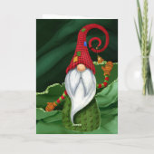 クリスマス格言赤と緑の宝石グ素朴ラム シーズンカード (裏面)