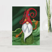 クリスマス格言赤と緑の宝石グ素朴ラム シーズンカード (正面)