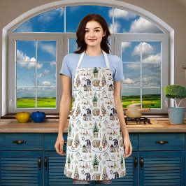クリスマス格言農家ホームスカンジ エプロン