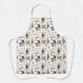 クリスマス格言農家ホームスカンジ エプロン (正面)