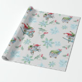 クリスマス格言遊 ラッピングペーパー (アンロールド)