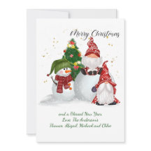 クリスマス格言雪だるまホリデークリスマスカード