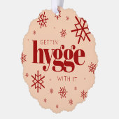 クリスマス格言雪の結晶 オーナメントカード (左)