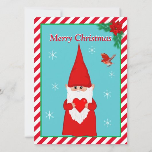 クリスマス格言&かわいいレッドバードクリスマスカード (正面)