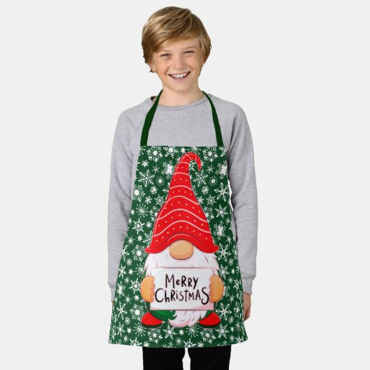クリスマス格言 エプロン (着用した状態)