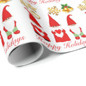 クリスマス格言&スターオンホワイトラッピング紙 ラッピングペーパー (ロールコーナー)