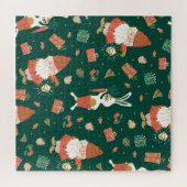 クリスマス格言、バニーホリデーパターン。 ジグソーパズル (横)