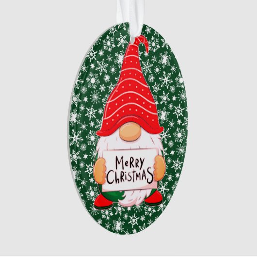 クリスマス格言 パーソナライズされた オーナメント (正面)