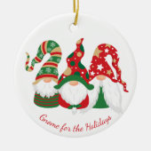 クリスマス格言 パーソナライズされた セラミックオーナメント (正面)