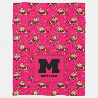 クリスマス格言&ピックアップトラックデザイン – 休日 フリースブランケット