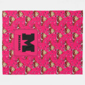 クリスマス格言&ピックアップトラックデザイン – 休日 フリースブランケット (正面(横))