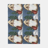 クリスマス格言 フリースブランケット (正面)