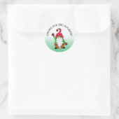 クリスマス格言 ラウンドシール (バッグ)