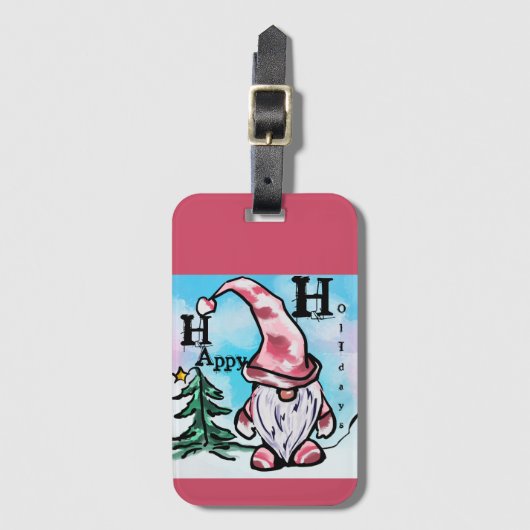 クリスマス格言 ラゲッジタグ (正面縦)