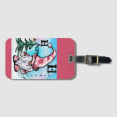 クリスマス格言 ラゲッジタグ (正面横)