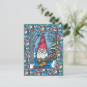 クリスマス格言、リス、ウッドペッカー&（鳥）ショウジョウコウカンチョウ シーズンポストカード (スタンド正面)