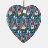 クリスマス格言、リス、ウッドペッカー&（鳥）ショウジョウコウカンチョウ セラミックオーナメント (右)