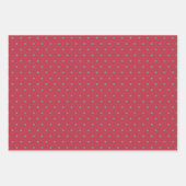 クリスマス格言、リス、ウッドペッカー&（鳥）ショウジョウコウカンチョウ ラッピングペーパーシート (正面3)