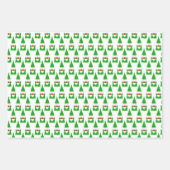 クリスマス格言&小妖精や小人ラッピング紙 ラッピングペーパーシート (正面3)