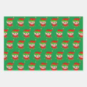 クリスマス格言&小妖精や小人ラッピング紙 ラッピングペーパーシート (正面2)