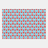 クリスマス格言&小妖精や小人ラッピング紙 ラッピングペーパーシート (正面)