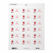 ***クリスマス格言**差出人住所ラベル ラベル (フルシート)