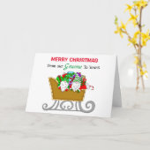 クリスマス格言 |私たちの格言からYours Holidayまで カード (黄色い花)