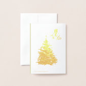 クリスマス格言 箔カード (裏面封筒付き)