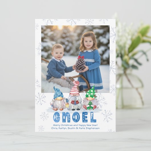 クリスマス格言GNOELグリーティングワンフォト シーズンカード (スタンド正面)