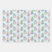 クリスマス格言GNOEL冬スノーフレークラップP ラッピングペーパーシート (正面)