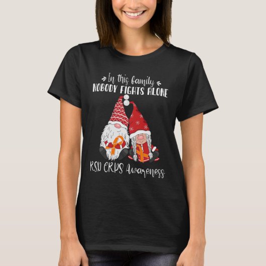 クリスマス格言RSD CRPS認識度 Tシャツ (正面)