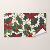 クリスマス植物ガロバスタオオルセット バスタオルセット (ハンドタオル)