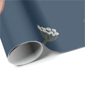 クリスマス植物性シームレスヴィンテージ美しいパット ラッピングペーパー (ロールコーナー)