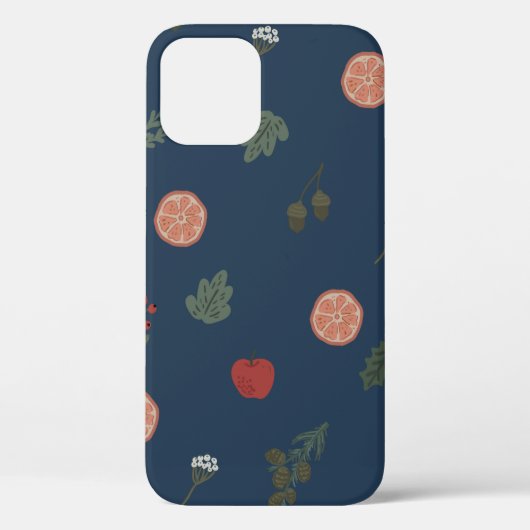 クリスマス植物性シームレスヴィンテージ美しいパット Case-Mate iPhoneケース (裏面)