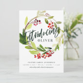 クリスマス植物紹介誕生発表 シーズンカード (スタンド正面)