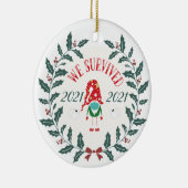 クリスマス検疫、2021年の記憶 セラミックオーナメント (右)