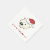 クリスマス極楽のクリスマス スタンダードカクテルナプキン (角)