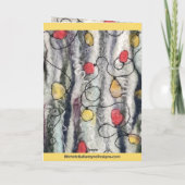 クリスマス標準、5" x 7"折り畳みグリーティングカード カード (裏面)