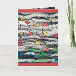 クリスマス標準、5" x 7"折り畳みグリーティングカード カード