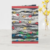 クリスマス標準、5" x 7"折り畳みグリーティングカード カード (黄色い花)