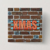 クリスマス標識 缶バッジ (正面)