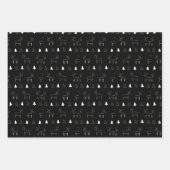 クリスマス樺の木フォレストファッションアヤシャロゴ ラッピングペーパーシート (正面2)