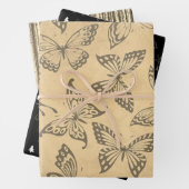 クリスマス樺の木フォレストファッションアヤシャロゴ ラッピングペーパーシート (インサイチュ)