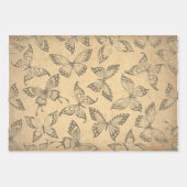 クリスマス樺の木フォレストファッションアヤシャロゴ ラッピングペーパーシート (正面)