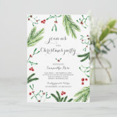 クリスマス機能招待状 – 緑 招待状 (スタンド正面)