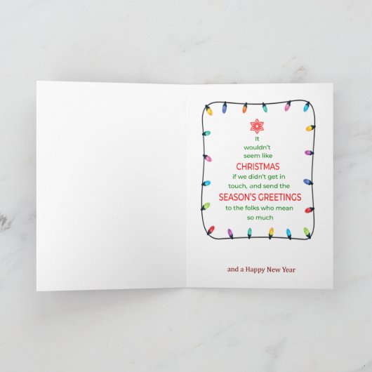 クリスマス機関車 カード (内部)