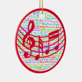 クリスマス歌詞 セラミックオーナメント (右)