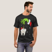 クリスマス歯の歯医者の歯科補助歯 Tシャツ (正面フル)